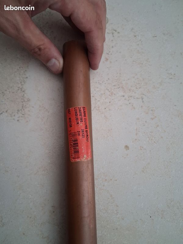 Tube 1,1m cuivre écroui diam 26 28 (image 1)