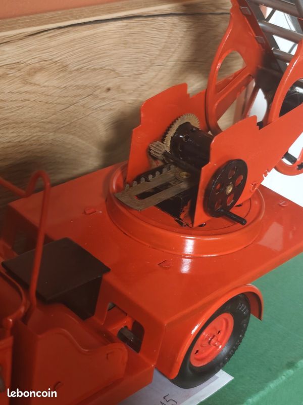 Jouet Ancien Camion De Pompiers KIBI BASILEIADIS Grèce N°270 - Avec Boîte - 24 Cm