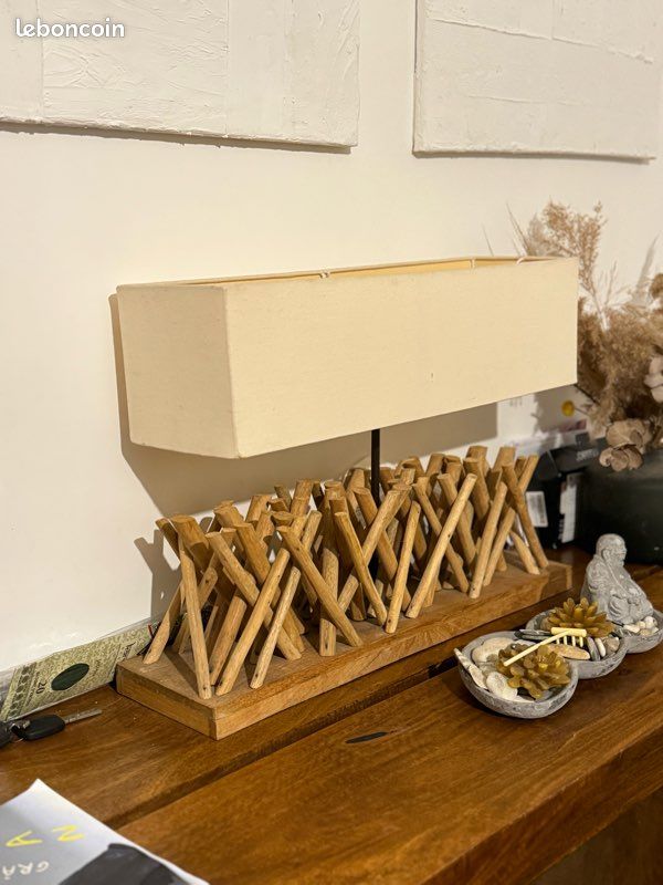 Lampe bois flotté maison du monde (image 1)