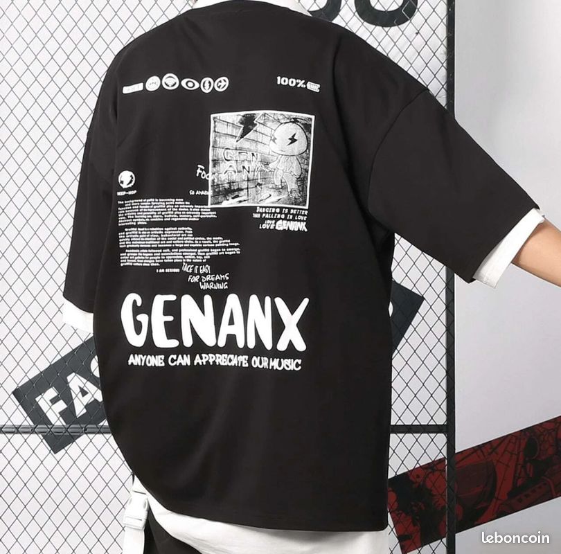 T-shirt avec motif slogan (image 1)