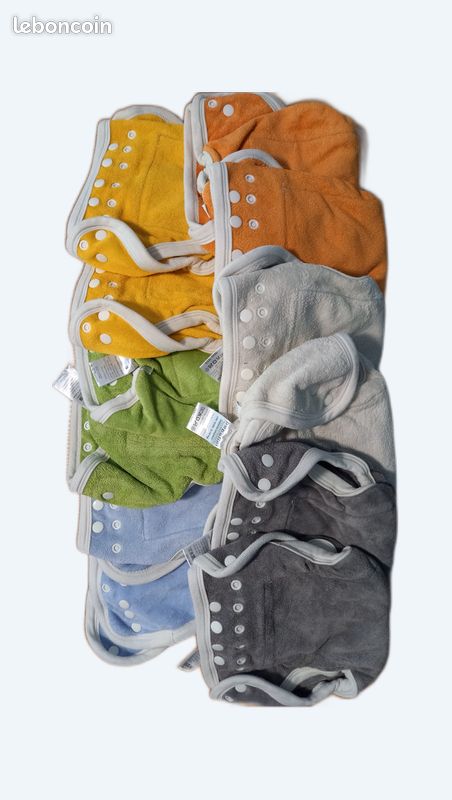 Couches lavable popolini one size rainbow x12 (image 1)