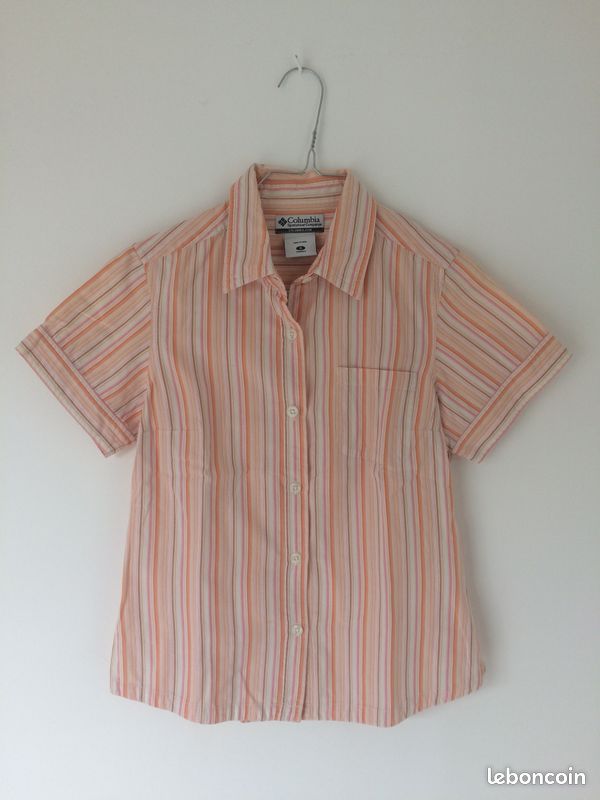 Chemise Columbia rayée taille S (image 2)