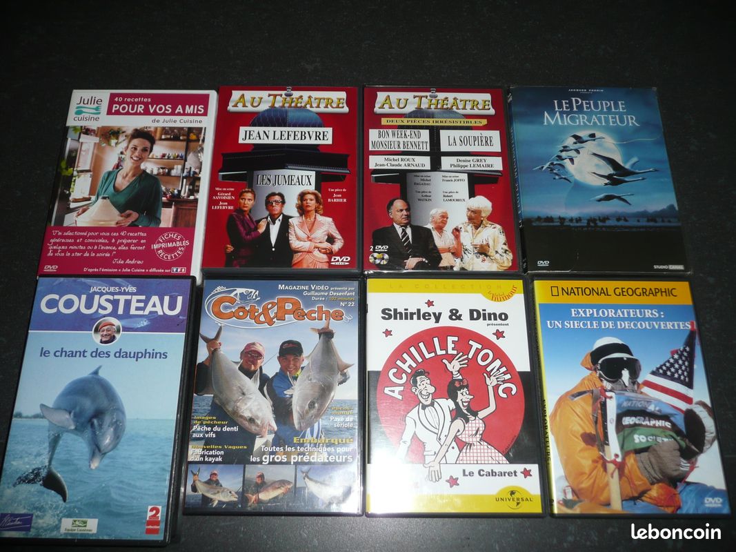 Lot 7 DVD et 1 VHS (image 1)