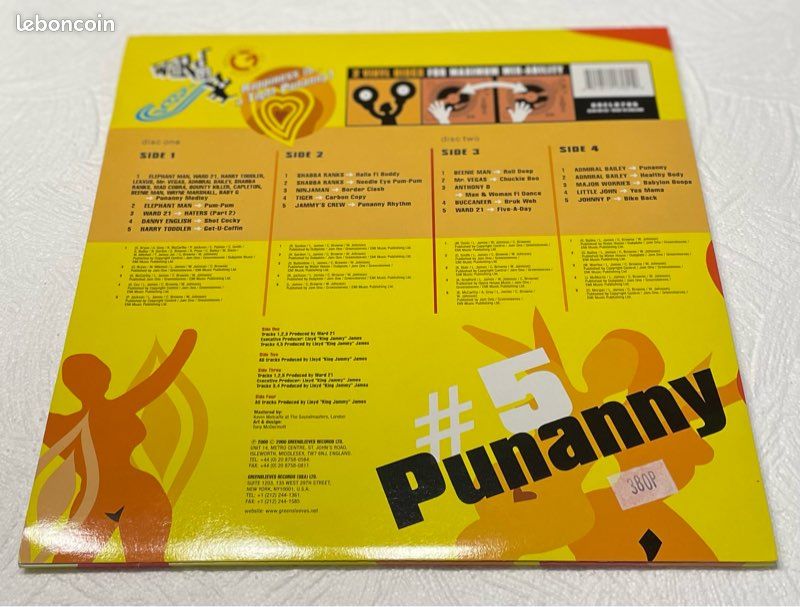 Vinyle Greensleeves Rhythm Album #5 - Punamy (ORIGINAL) (image 2)