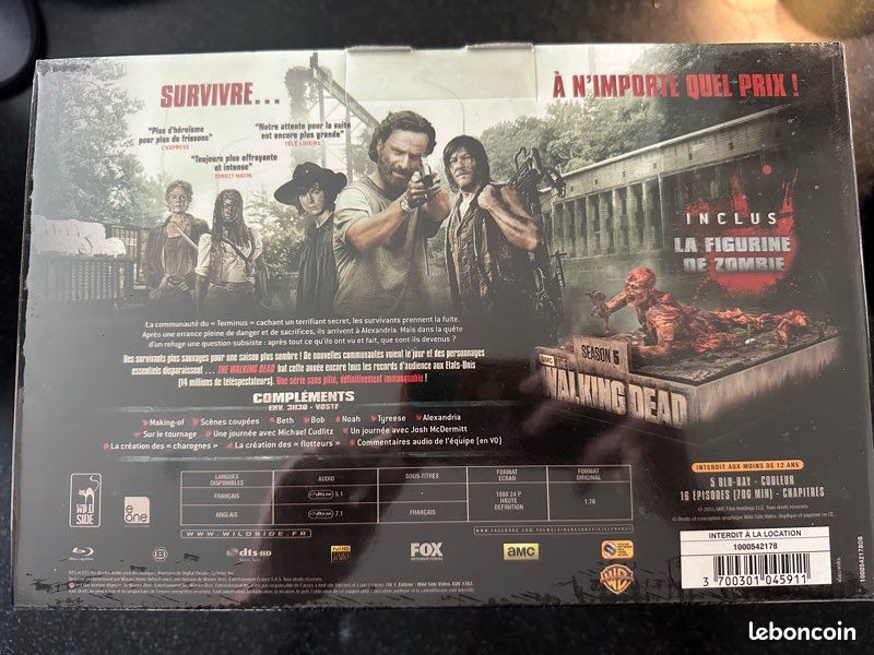 Collector - Coffret The Walking Dead Saison 5 Blu-Ray Neuf (image 2)