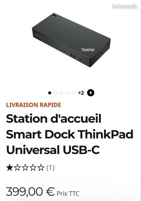 Station d'accueil occasion Lenovo ThinkPad Ultrabase Series 3