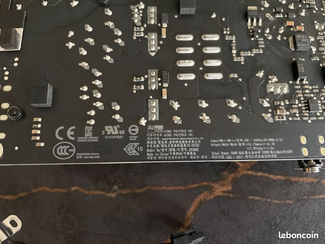 CORDON D'ALIMENTATION SECTEUR CÂBLE IMAC PRO 27 A1862 | AvenueMac