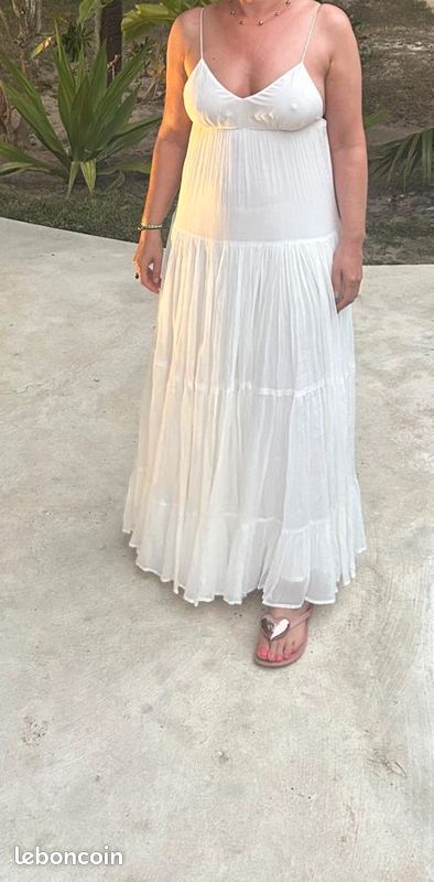 Robe Femme SESSUN Taille L En Coton - Style Chemisier à Carreaux Multicolore | Occasion Décontractée