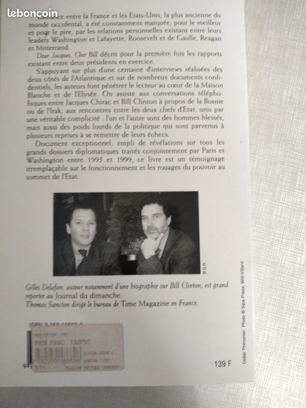 Dear Jacques Cher Bill "Au coeur de l'Elysée et de la Maison Blanche" 1995-1999 (image 2)