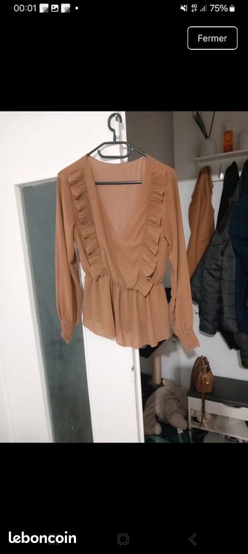 Blouse marron (image 1)