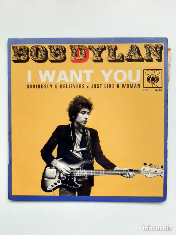 EP 1966 : Bob Dylan - I Want You - CBS 5769 (image 1)