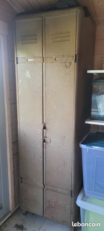 Armoire en fer vintage ancienne (image 4)