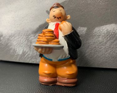 Lot De 2 Figurines Vintage POPEYE Et GONTRAN Années 80 - Souples, Creuses, Occasion