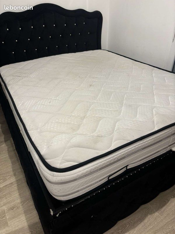 Lit coffre avec matelas 160x200 (image 3)