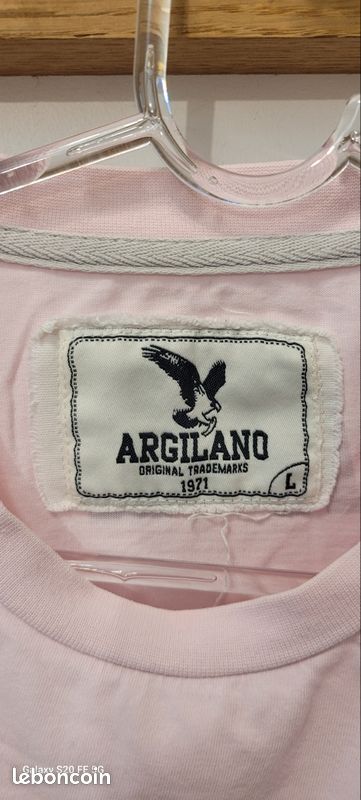 Tee-shirt ARGILANO taille L rose (image 3)