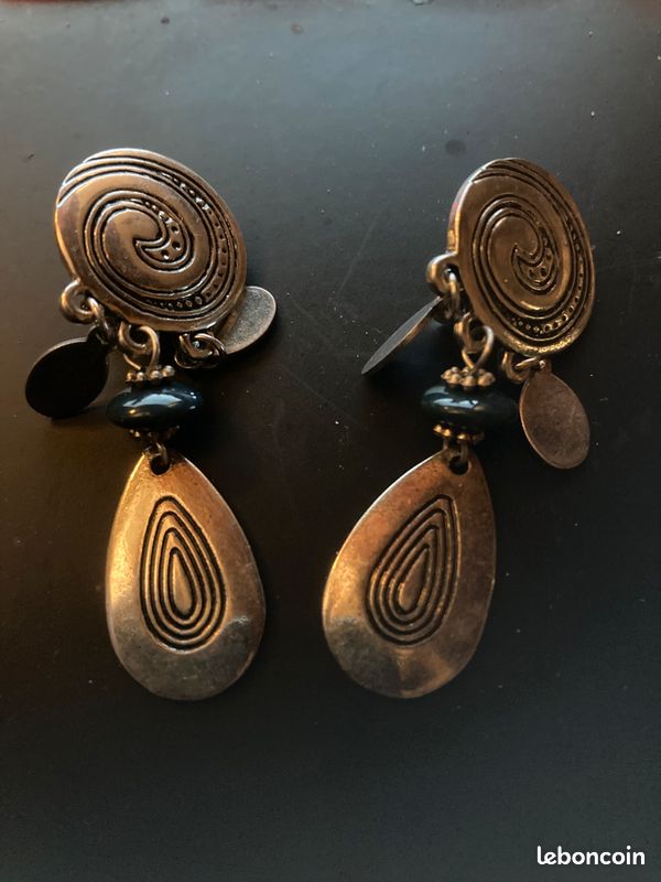 Boucles d'oreilles clip vintage : Boucles d'oreilles