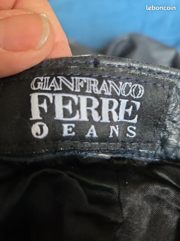 Pantalon cuir Gianfranco Ferré (image 6)
