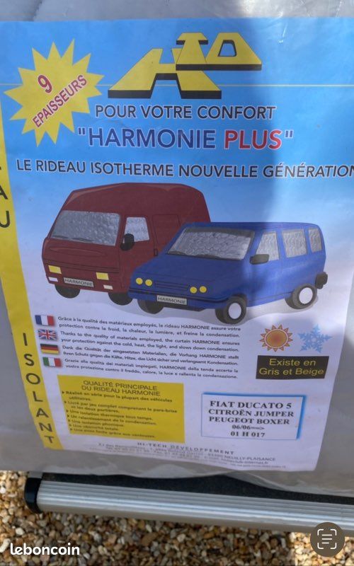 Rideau isotherme camping car - Équipement caravaning