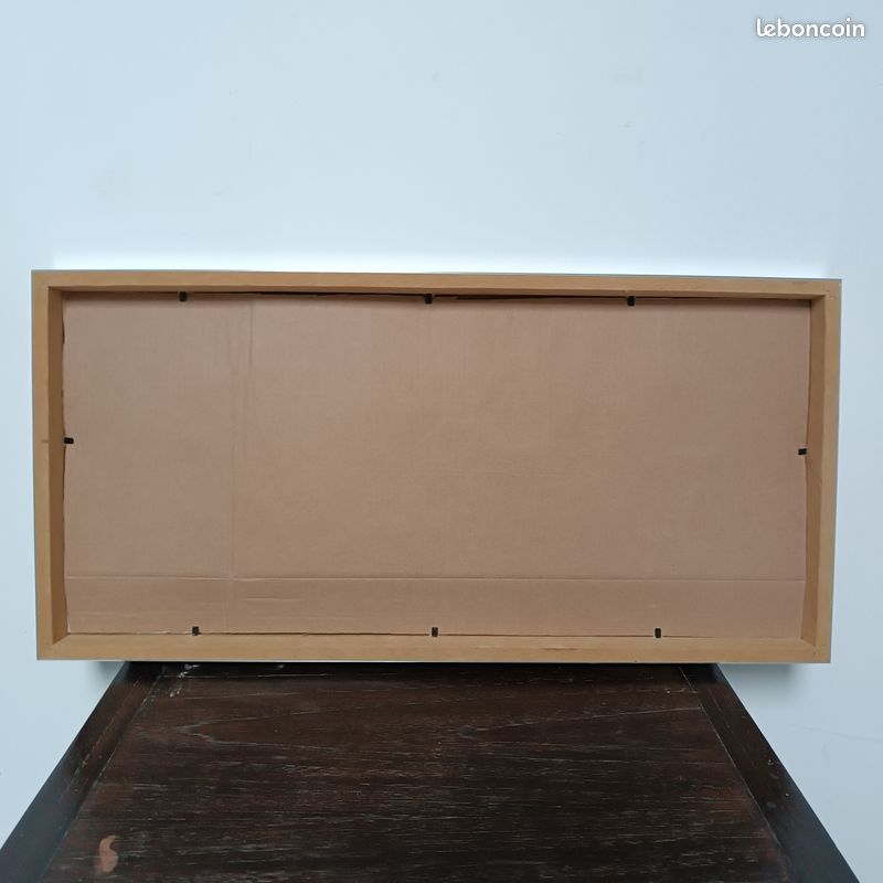 Tableau contemporain joueur de rugby peinture technique mixte (image 8)