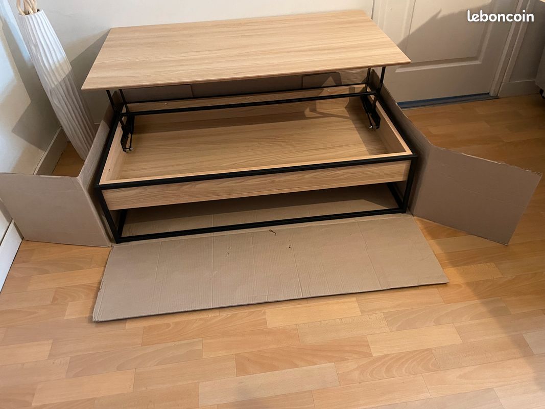 TABLE BASSE RECTANGULAIRE avec coffre POLTRONESOFA (image 2)