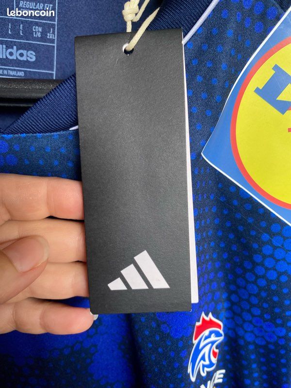 Maillot officiel France Handball Adidas 2023 – neuf avec étiquettes – taille L (image 6)