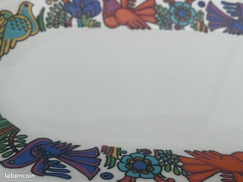 Vintage Villeroy & Boch « Acapulco » – 1 Ravier & 3 Sous-tasses (Estampilles Luxembourg - Parfait état) (image 12)