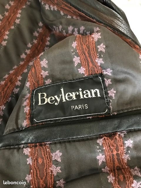 Blouson cuir noir Beleyrian XXL (image 3)