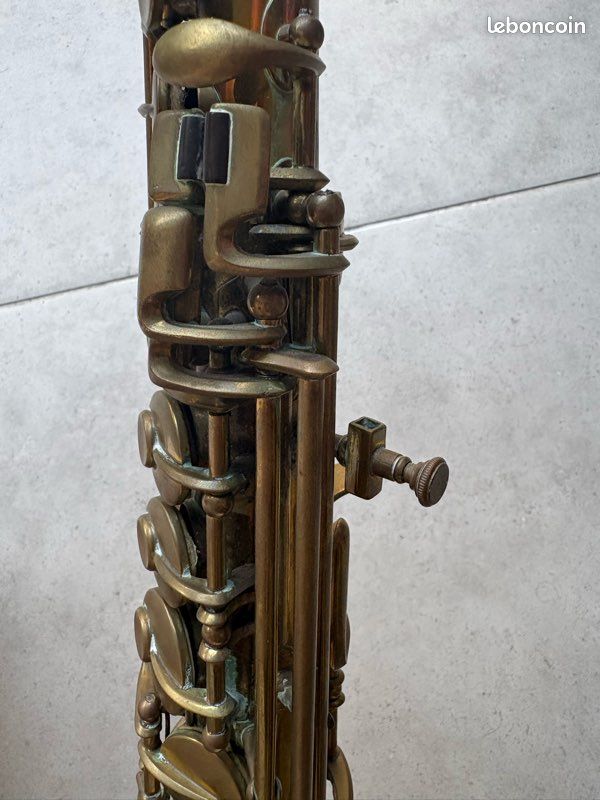 Saxophone Soprano Droit Ancien Couesnon & Cie Monopole 1924 - Instrument de Musique Vintage à Restaurer (image 15)