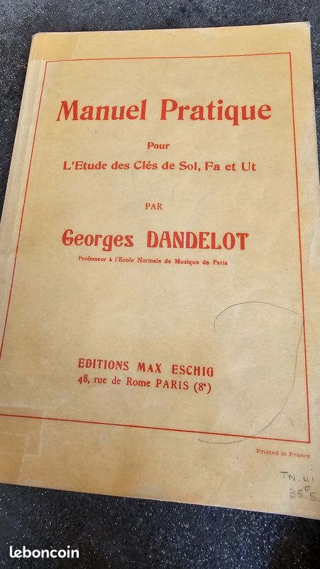 Manuel pratique pour l'étude des clés de Sol, Fa et Ut (image 1)