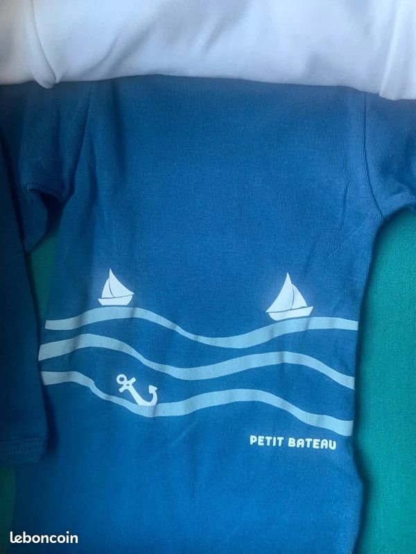 Lot de 3 bodies Petit bateau 24mois (image 4)