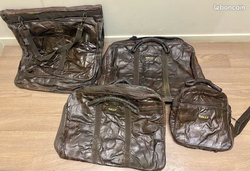 Cuir véritable : Ensemble sac de voyages RALLY (image 1)