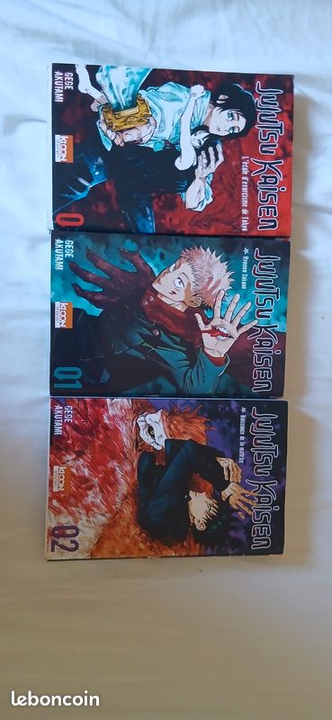 Lot des 3 premiers manga de jujutsu Kaisen en bon état (image 1)