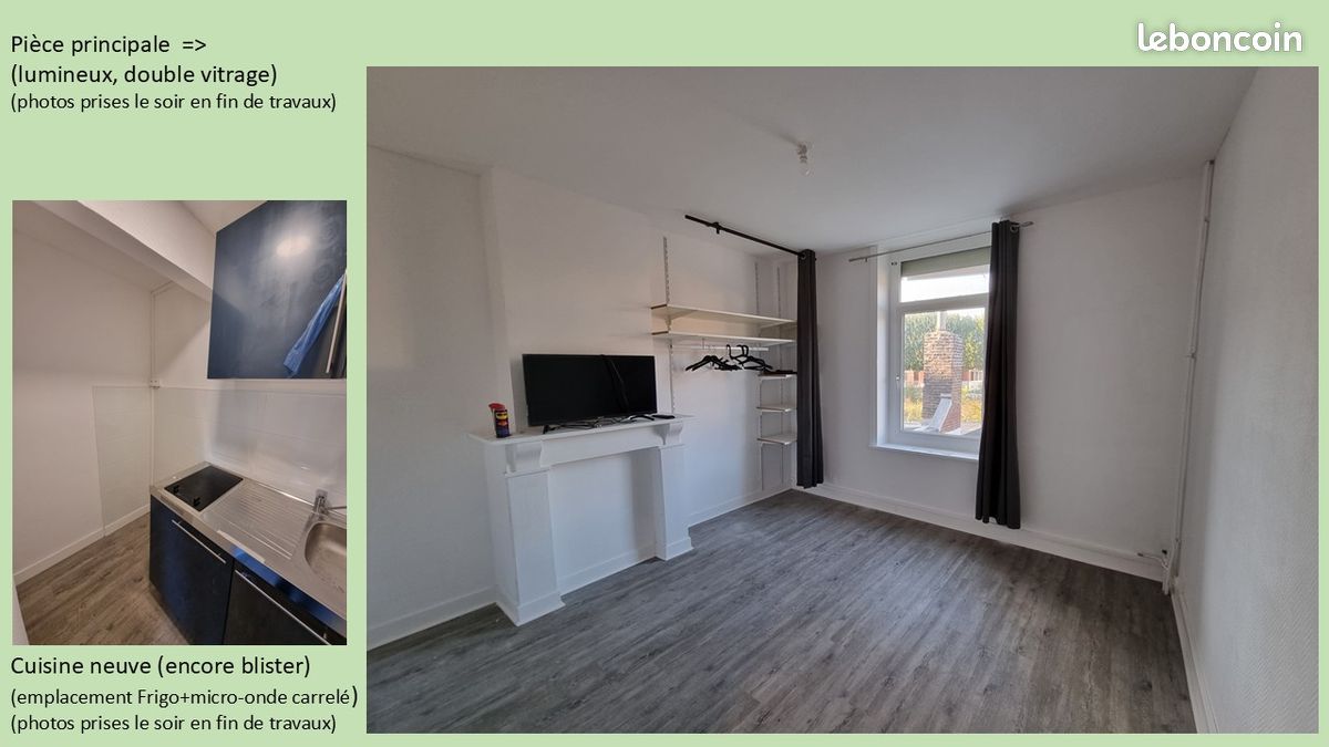Appartement 1 pièce 18 m² · à Lens · 18 m² · 550 €/mois