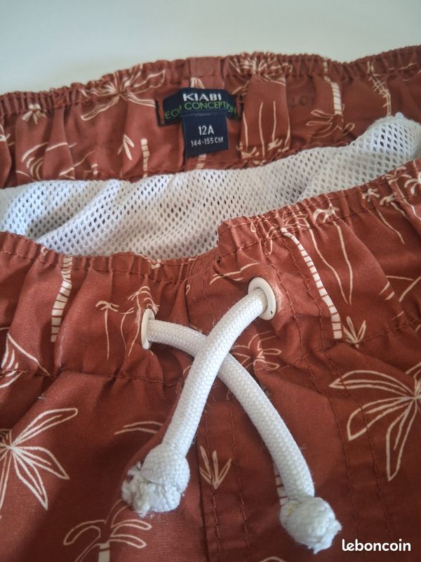 Kiabi maillot short boxer de bain 12 ans (image 2)