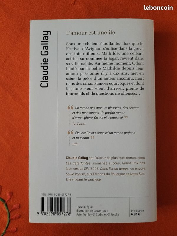 Claudie Gallay. L'amour est une île. J'ai lu (image 3)