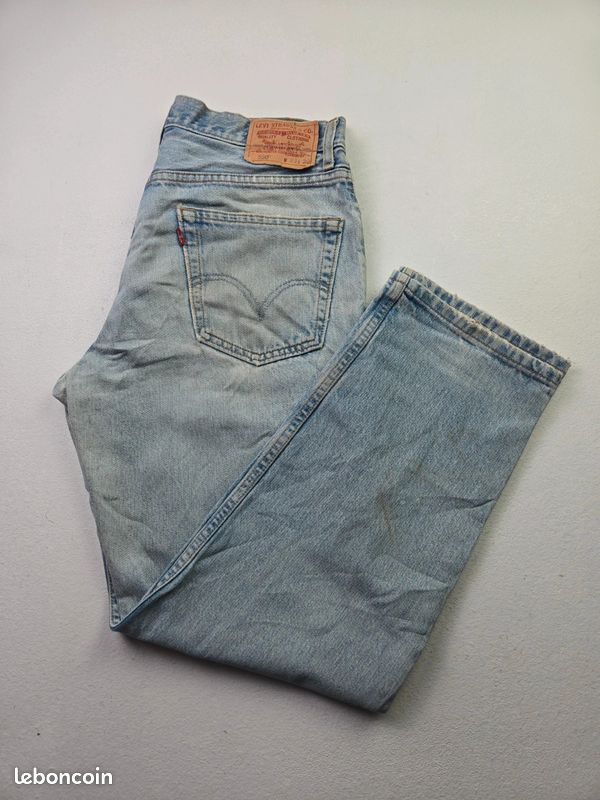 Jean Levi's 550 bleu taille W33 coupe ample relaxed fit vintage made in Brazil (T405) (image 1)