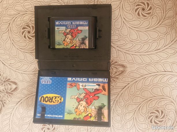 Boîte + Notice Pour Sega Mega Drive – Spirou – Pas De Jeu (Pour Collection)