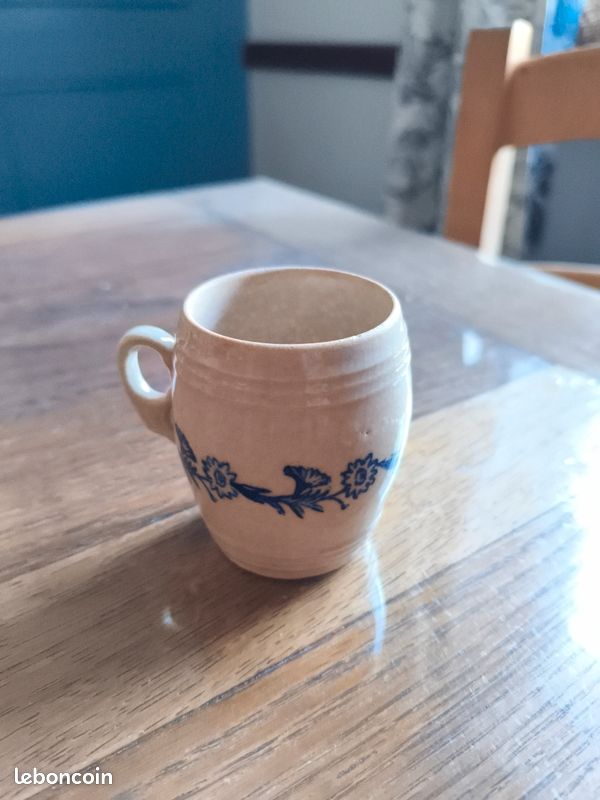 Authentique petit pot à crème en grès - Collection Vintage (image 3)
