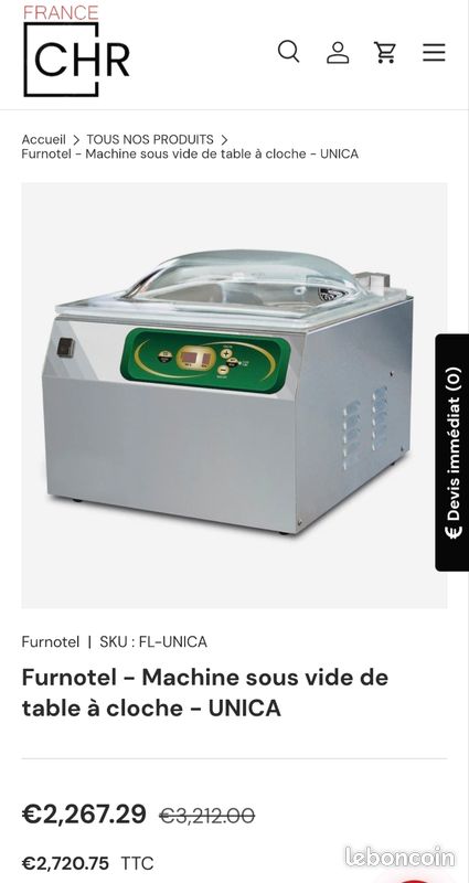 Machine sous vide professionnelle à cloche (image 3)