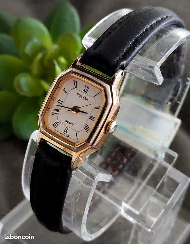 Montre Femme Pulsar Quartz Acier Inoxydable Avec Diamants - Occasion Très Bon état