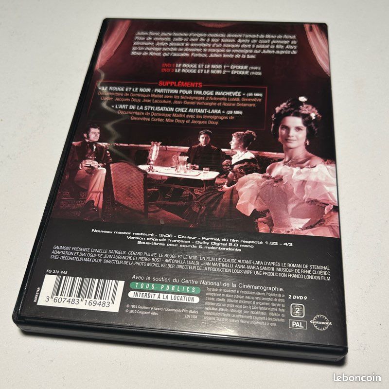 Coffret 2 DVD « Le Rouge et le Noir » (image 2)