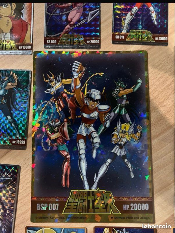 SAINT SEIYA LES Chevaliers Du Zodiaque Fan Card Prism Carte 5 Neuf Mint