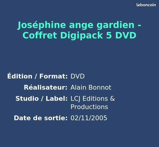 Joséphine ange gardien - Coffret Digipack 5 DVD (image 2)