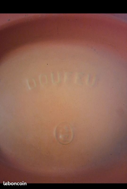 Ancienne cocotte fonte orange doufeu (image 4)