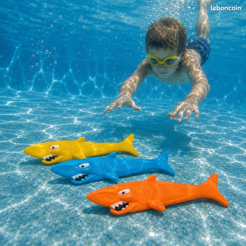QOCUILC – Lot De 8 Torpilles De Plongée Pour Piscine – Jeux Aquatiques Pour Enfant, Apprentissage Plongée, Sécurité, 4 Couleurs Vives