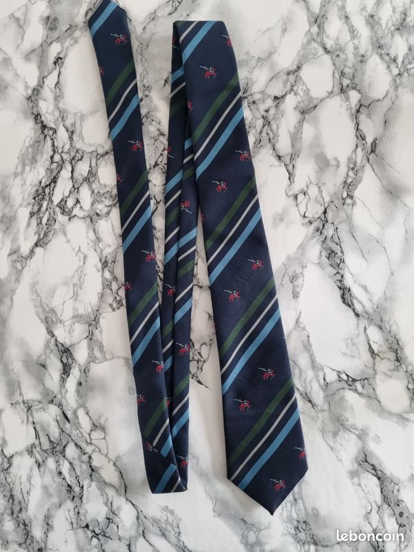 Cravate Vintage En Soie Multicolore, Taille Unique Homme, Marque Soie