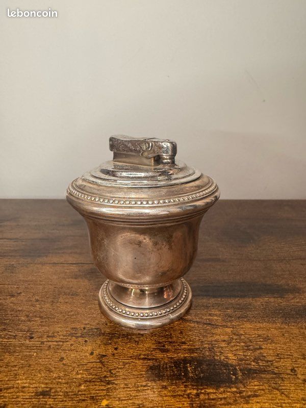 Briquet de Table Orfèvrerie CHRISTOFLE GALLIA (Métal Argenté) - Mécanisme COLIBRI (image 1)
