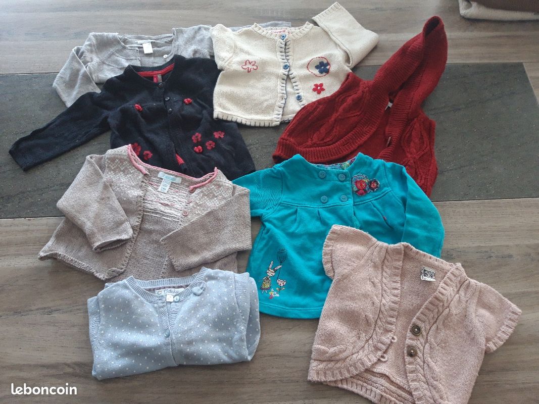 Gilets fille 6 mois (image 1)