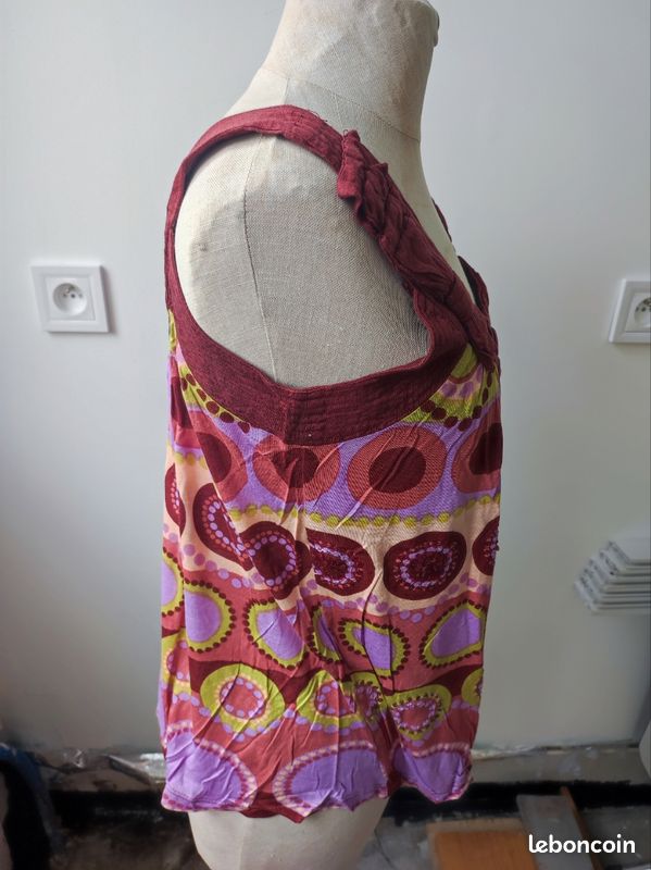 Blouse légère multicolore Taille S (image 4)