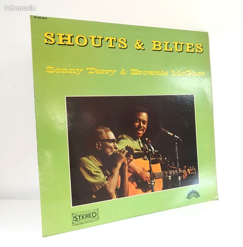 Sonny Terry & Brownie McGhee disque vinyle 33 tours LP : Shouts & Blues (image 1)
